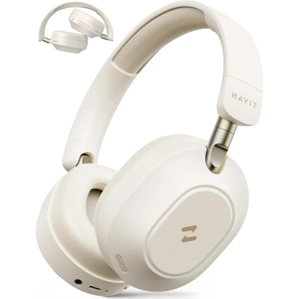 Havit Bluetooth Headphone, Beige - H668BT