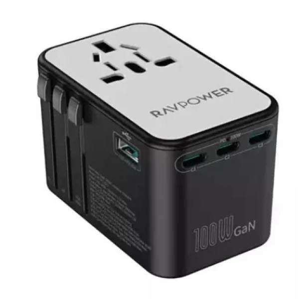 RAVPower GaN 100W Travel Universal Power Adapter - PC1077