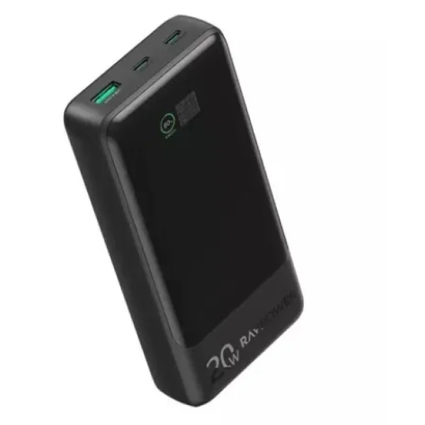 RAVPower PD Pioneer 20W 3 Ports, 20,000mAh Power Bank with Smart Digital Display - RP-PB1238