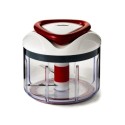 Zyliss Easy Pull Food Processor 0.7 Liters, White/Clear/Red - 910015-FP