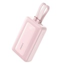 Anker Zolo Power Bank (20K, 30W, Built-In USB-C and Lightning Cable), Pink - A1681H51