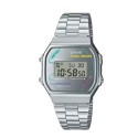 Casio Stainless Steel Band Digital Watch for Unisex - A168WEPC-7ADR