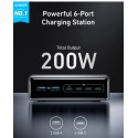 Anker Prime Charger (200W, 6 Ports, GaN), Silver - A2683V41