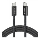 Anker Zolo USB-C to USB-C Cable 240W Braided (1.8m/6ft), Black - A8060H12