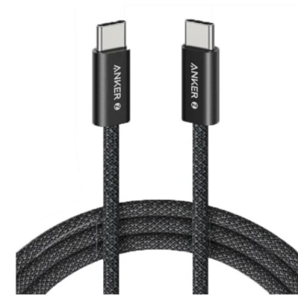 Anker Zolo USB-C to USB-C Cable 240W Braided (0.9m/3ft), Black - A8060H11