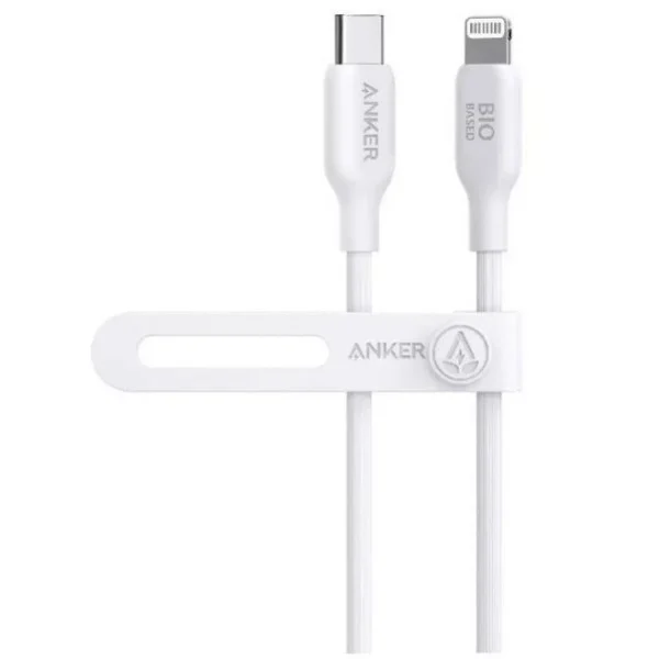 Anker 542 USB-C to Lightning Cable (Bio-Based) (1.8m/6ft), White - A80B2H21