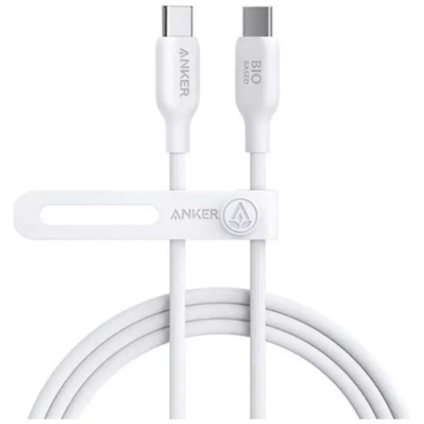 Anker 544 USB-C to USB-C Cable 140W (Bio-Based) (0.9m/3ft), White- A80F1H21