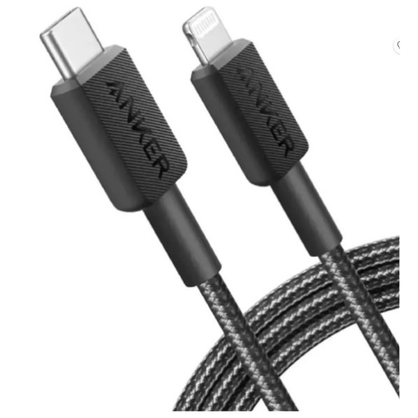 Anker 322 USB-C to Lightning Cable, 1.8m, Black - A81B6H11