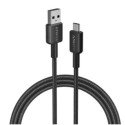 Anker 0.9m/3ft 322 USB-A to USB-C Braided Cable, Black - A81H5H11