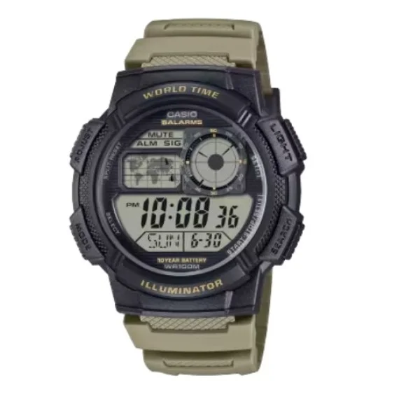 Casio Resin Band Digital Watch for Men - AE-1000W-5AVDF