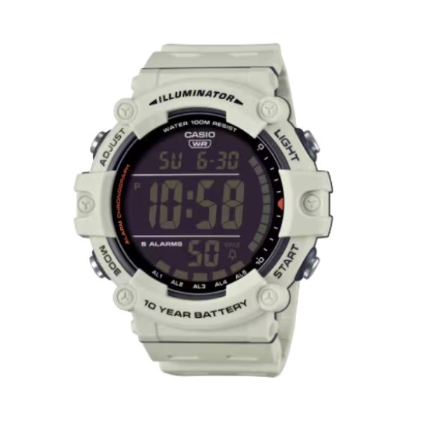 Casio White Band Digital Watch for Men - AE-1500WH-8B2VDF