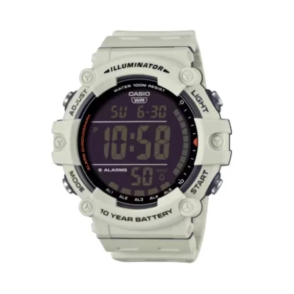 Casio White Band Digital Watch for Men - AE-1500WH-8B2VDF