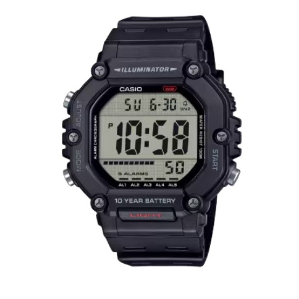 Casio Black Band Sport's Digital Watch for Men - AE-1600H-1AVDF