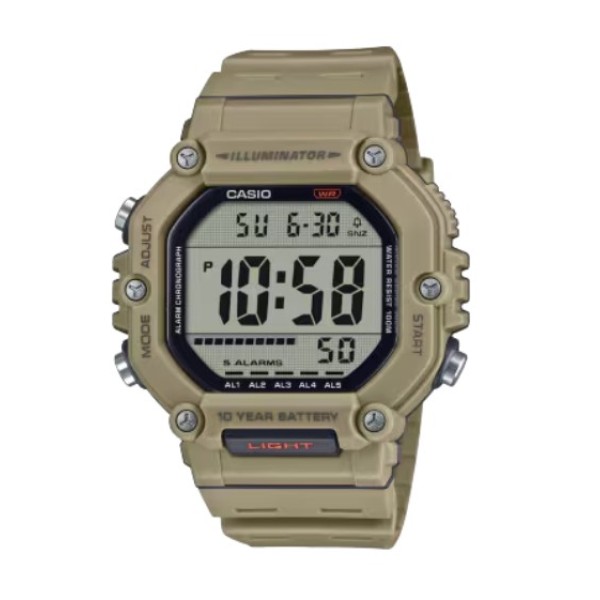 Casio Brown Band Sport's Digital Watch for Men - AE-1600H-5AVDF