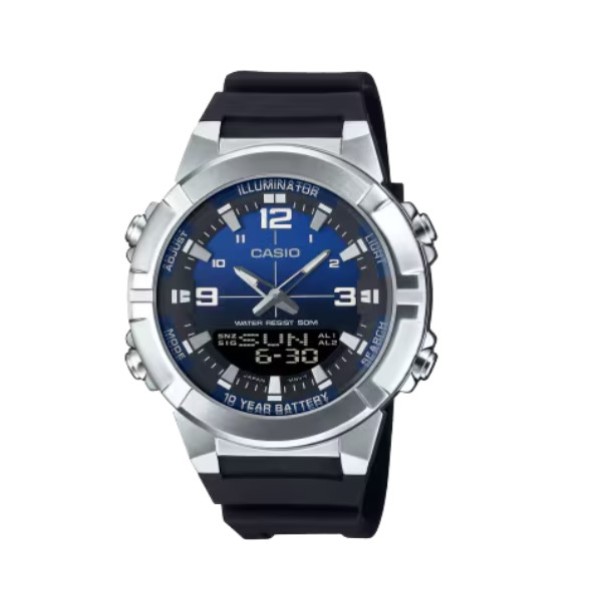 Casio Round Shape Casual Analog-Digital Watch for Men - AMW-870A-2AVDF
