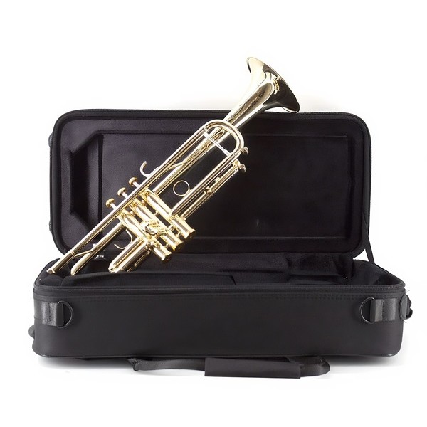 Artland Professional Brass Instruments Solid Yellow Brass Trumpet with Case - ATR8800