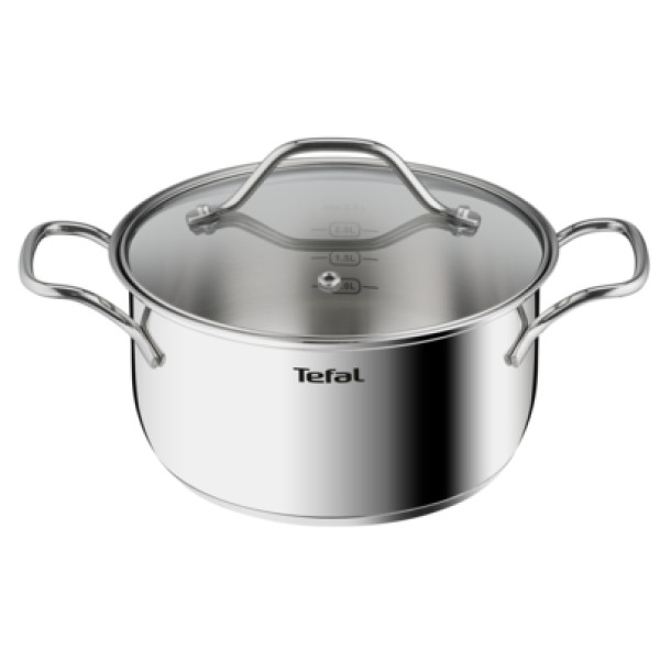 Tefal Intuition Stainless Steel Stewpot 20cm with Lid - B8644474