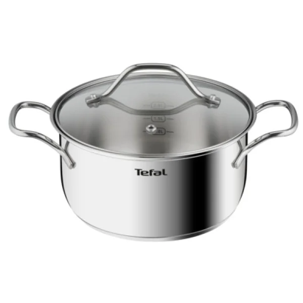 Tefal Intuition Stainless Steel Stewpot 20cm with Lid - B8644474