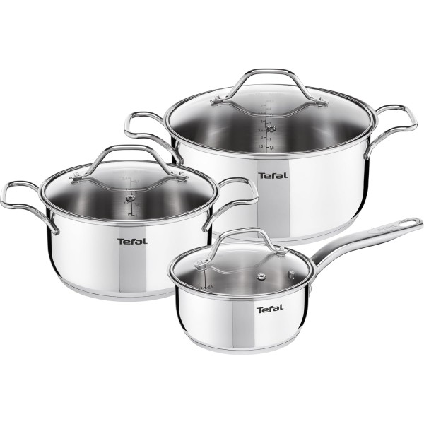 Tefal Stainless Steel Intuition Set of 6Pcs - B864S674