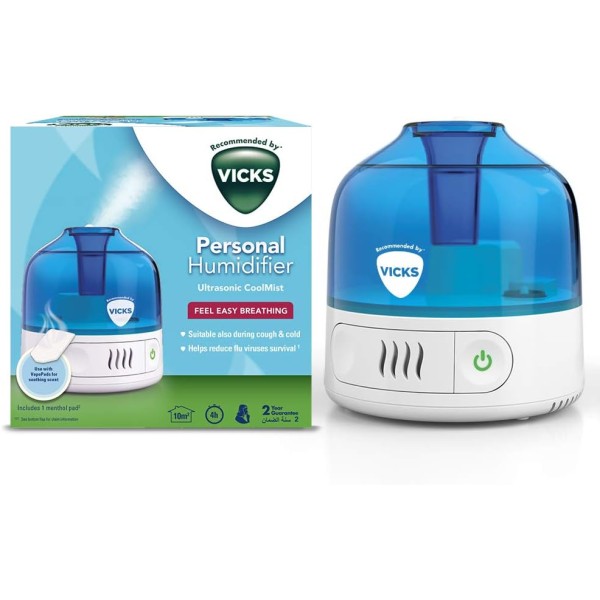 Vicks Personal Humidifier, White - VUL505E1