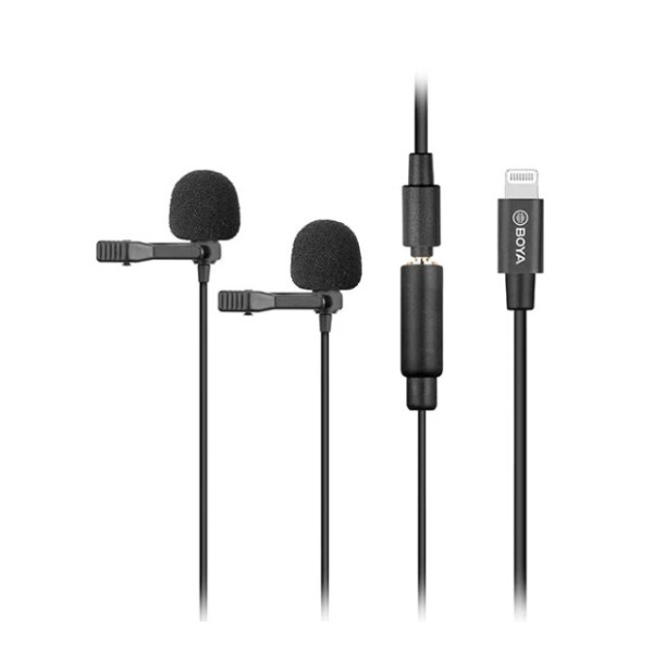 Boya Dual Digital Lavalier Microphone for iOS /MAC/Windows - BY-M2D