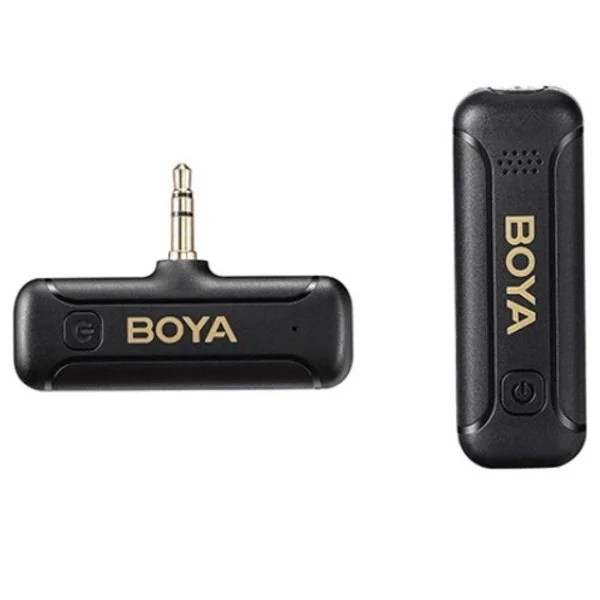 Boya Ultracompact 2.4GHz Wireless Microphone, USB-C Port, Black - BY-WM3T2-M1