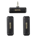 Boya Ultracompact 2.4GHz Wireless Microphone, USB-C Port, Black - BY-WM3T2-M2