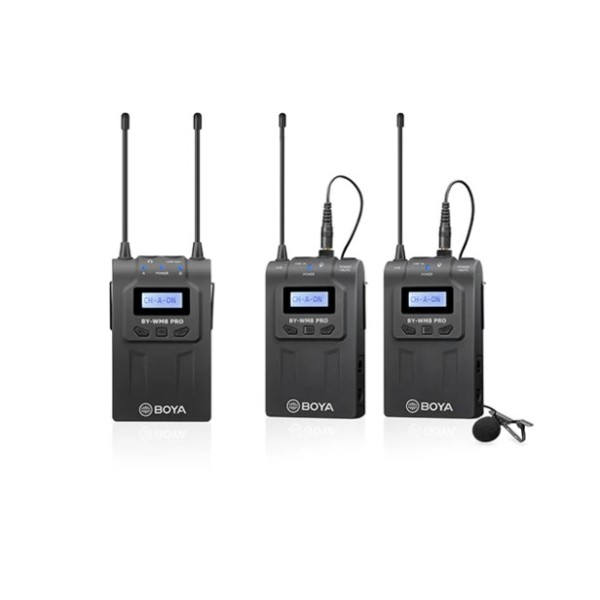 Boya UHF Wireless Microphone for DSLRs and Camcorders - BY-WM8 PRO-K2