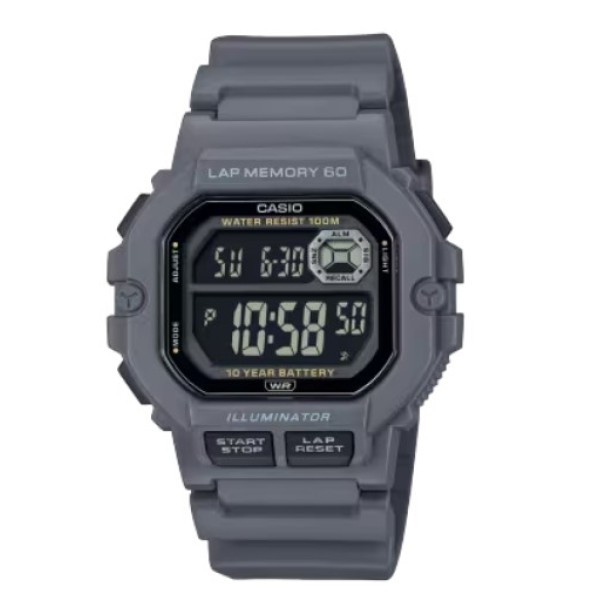 Casio Standard Digital Resin Band Sports Watch for Men - WS-1400H-8BVDF