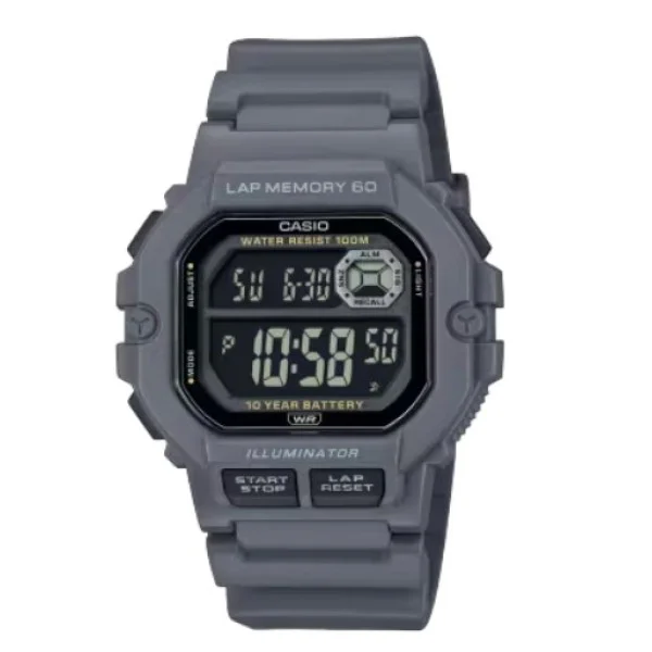 Casio Standard Digital Resin Band Sports Watch for Men - WS-1400H-8BVDF
