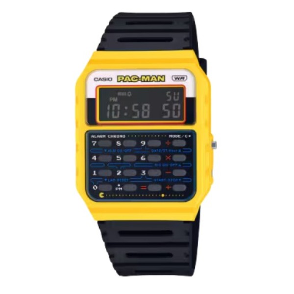 Casio Pac-Man Limited Edition Vintage Digitwal Watch for Unisex - CA-53WPC-1BDR
