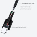 Aukey Nylon Braided USB 2.0 to USB-C Cable 0.9m, Black - CB-CD30-BK