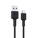 Aukey Nylon Braided USB 2.0 to USB-C Cable 0.9m, Black - CB-CD30-BK