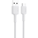 Aukey Nylon Braided USB 2.0 to USB-C Cable 0.9m, White - CB-CD30-WH