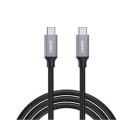 Aukey Nylon Braided USB-C to USB-C Cable 1m, Black - CB-CD5 BK