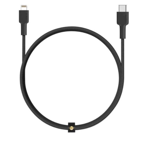 Aukey Braided Nylon USB-C To Lightning Cable, Black - CB-CL3-BK