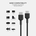 Aukey Impulse HDMI 2.0 High-Speed HDMI Cable 4K 60Hz 6.6ft 2-Pack - CB-H01 BK