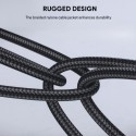 Aukey Nylon Braided USB-C to USB-C Cable, Black - CB-NCC1-BK