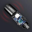 Aukey 30W PD Metal Dual Port Fast Car Charger with PPS & QC 3.0, Black - CC-A3 BK