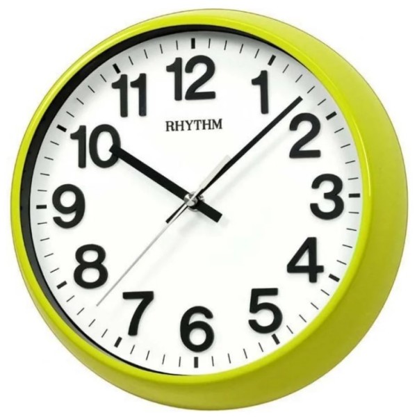 Rhythm Wall Clock Metal 3D Numerals - CMG536NR05