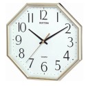 Rhythm Gold Case Basic Wall Clock - CMG725BR18