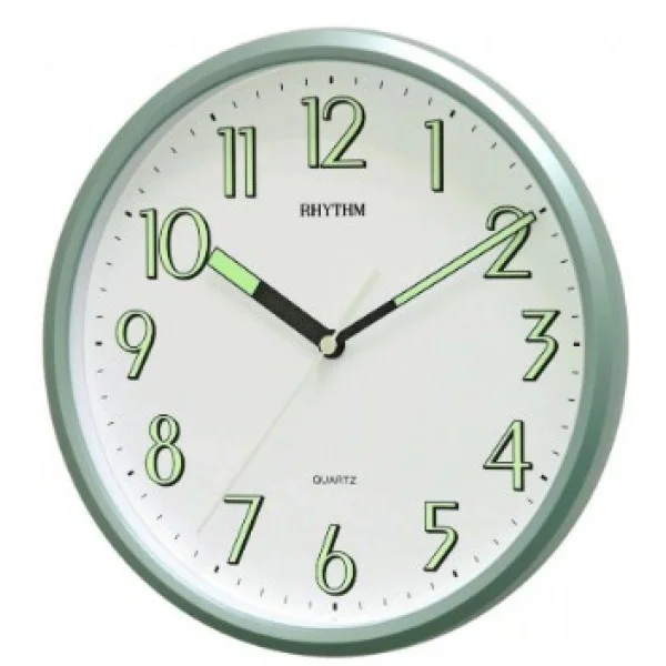 Rhythm Round Wall Clock with Luminous Dial - CMG727NR05