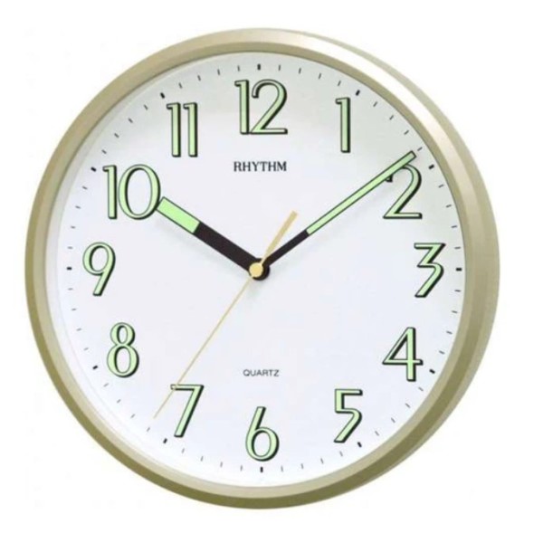 Rhythm Round Wall Clock with Luminous Dial - CMG727NR18