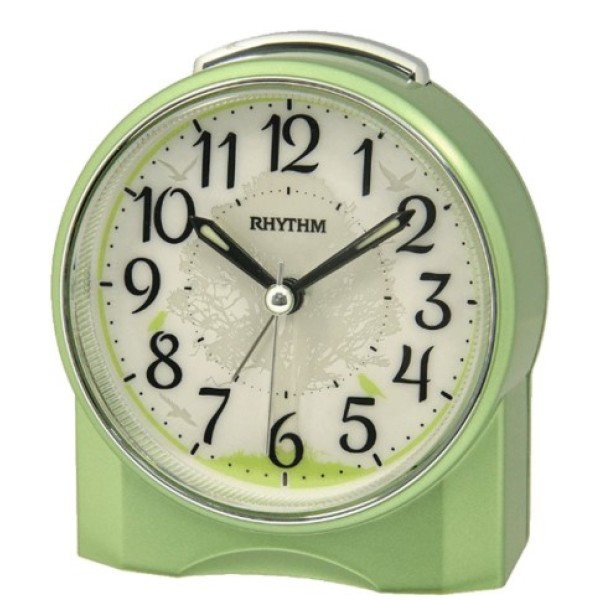 Rhythm Beep Alarm Clock, Green - CRE305NR05