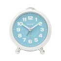 Rhythm Value Added Beep Alarm Clock, White & Blue - CRE313NR03