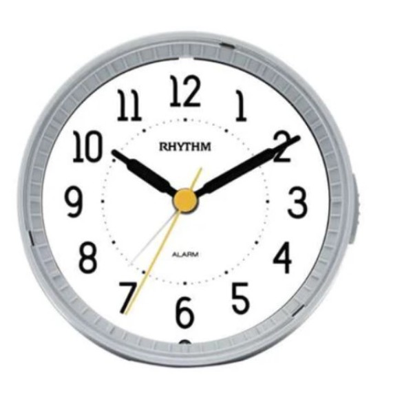 Rhythm Super Silent Grey Alarm Clock - CRE850BR08