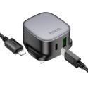 Hoco Wall charger “CS32B Rich” PD20W + QC3.0 UK Cable Set - CS32B