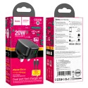 Hoco Wall charger “CS32B Rich” PD20W + QC3.0 UK Cable Set - CS32B