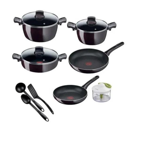 Tefal Non-Stick 12 Pcs Cooking Set - D5229383