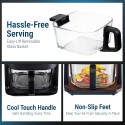 Daewoo 5.50L Capacity, 1200Watts Glass Air Fryer with Digital Panel - DAF 55GT